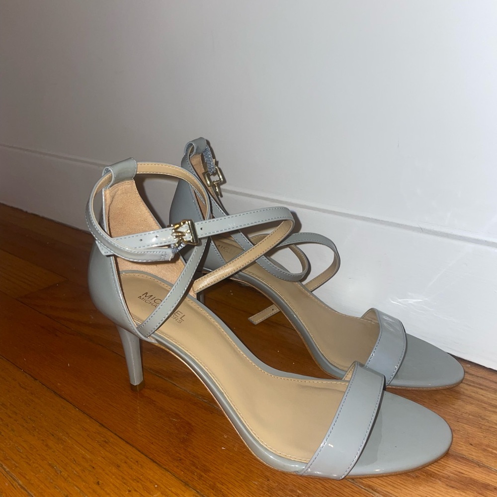 Michael Kors Baby Blue Sandal Stiletto 3 inch heel